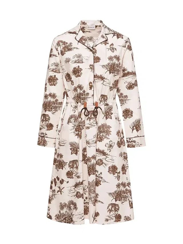 Moncler Women's Shirt Dress in Cotton - White