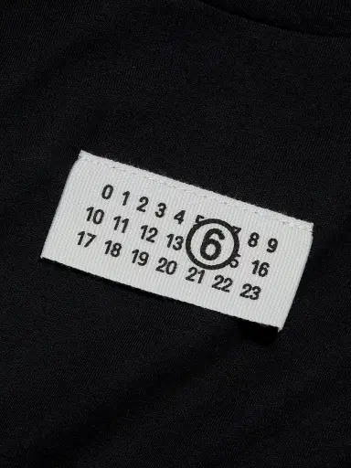 MM6 Maison Margiela Women's Numeric Cotton T-Shirt - Black | Thumbnail 7