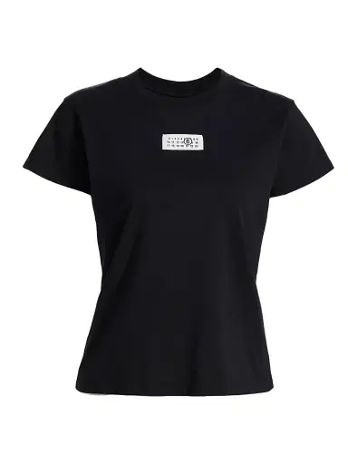 MM6 Maison Margiela Women's Numeric Cotton T-Shirt - Black | Thumbnail 1