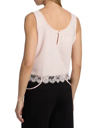 MM6 MAISON MARGIELA Women's Mirrored Lace Slip Top | Thumbnail 5 MM6 MAISON MARGIELA Women's Mirrored Lace Slip Top | Thumbnail 5