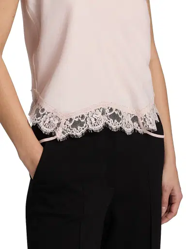MM6 MAISON MARGIELA Women's Mirrored Lace Slip Top | Thumbnail 7 MM6 MAISON MARGIELA Women's Mirrored Lace Slip Top | Thumbnail 7