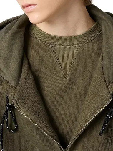 Miu Miu Women's Garment-Dyed Hoodie Jacket - Green - Size XS | Thumbnail 5