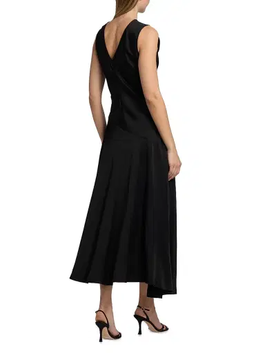Jil Sander Women's Crystal Bow Bias-Cut Midi-Dress | Thumbnail 5