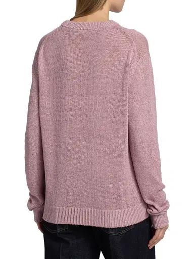 Jil Sander Women's Hemp-Silk Crewneck Sweater - Twilight - Size 10 | Thumbnail 5 Jil Sander Women's Hemp-Silk Crewneck Sweater - Twilight - Size 10 | Thumbnail 5