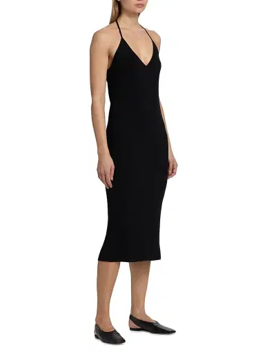 Jil Sander Women's Halter Wool Midi-Dress | Thumbnail 4 Jil Sander Women's Halter Wool Midi-Dress | Thumbnail 4