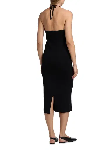 Jil Sander Women's Halter Wool Midi-Dress | Thumbnail 5 Jil Sander Women's Halter Wool Midi-Dress | Thumbnail 5