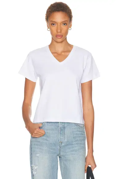 LESET Margo V Neck Tee | Thumbnail 1