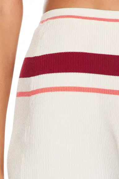 Self-Portrait Stripe Viscose Knit Shorts | Thumbnail 6 Self-Portrait Stripe Viscose Knit Shorts | Thumbnail 6