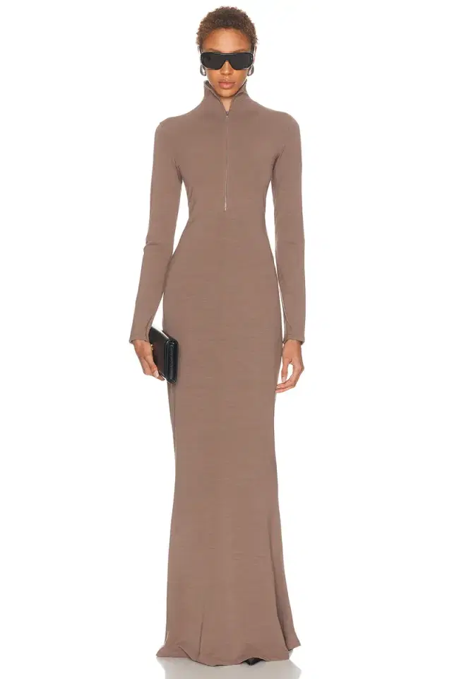 Mugler Column Jersey Dress