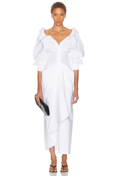 Givenchy Slashed Long Shirt Dress | Thumbnail 1
