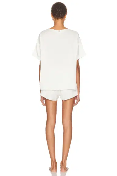 Lunya Washable Silk Tee Short Pajama Set | Thumbnail 3