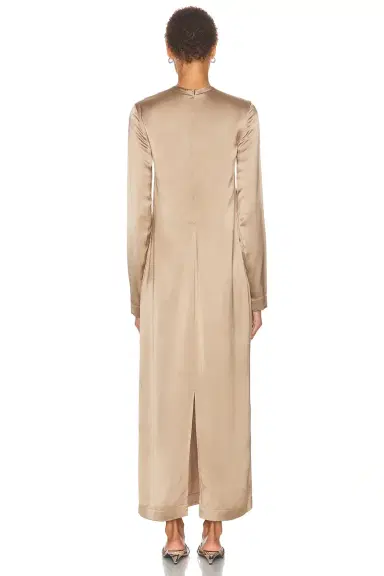 TOTEME Long Satin Dress | Thumbnail 3 TOTEME Long Satin Dress | Thumbnail 3