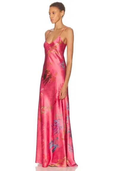 Alejandra Alonso Rojas Bias Slip Gown | Thumbnail 3