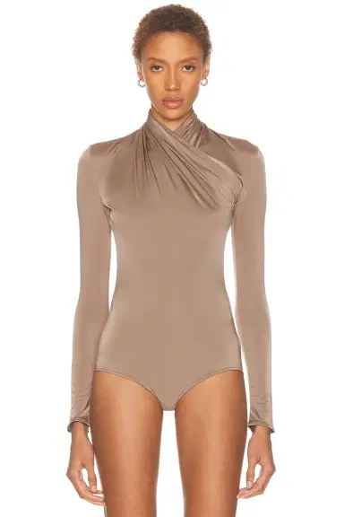 Mugler Long Sleeve High Neck Bodysuit | Thumbnail 2 Mugler Long Sleeve High Neck Bodysuit | Thumbnail 2