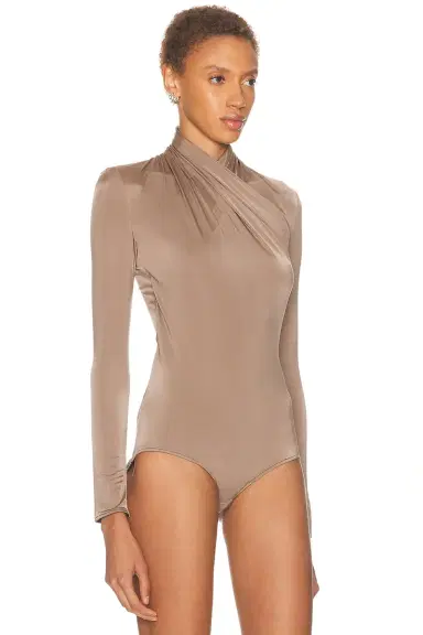 Mugler Long Sleeve High Neck Bodysuit | Thumbnail 3 Mugler Long Sleeve High Neck Bodysuit | Thumbnail 3