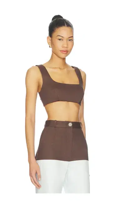 MATTHEW BRUCH Tie Back Crop Top | Thumbnail 2
