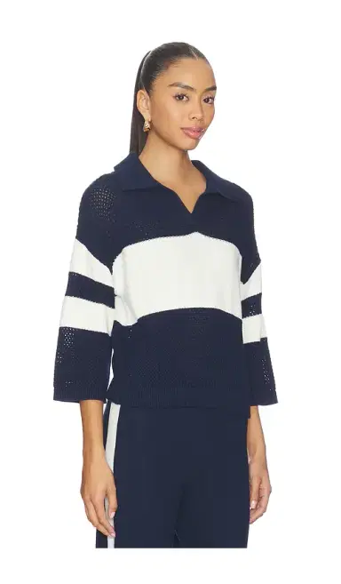 525 America Zuri Johnny Collar Mesh Rugby Pullover | Thumbnail 2 525 America Zuri Johnny Collar Mesh Rugby Pullover | Thumbnail 2