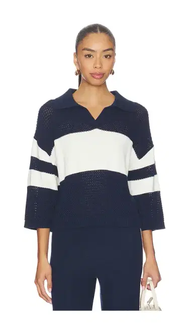 525 America Zuri Johnny Collar Mesh Rugby Pullover | Thumbnail 1 525 America Zuri Johnny Collar Mesh Rugby Pullover | Thumbnail 1