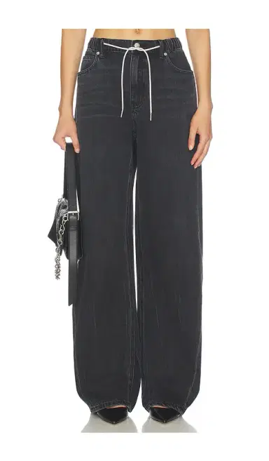 Alexander Wang Balloon Jogger Jeans With Crystal Drawcord | Thumbnail 1