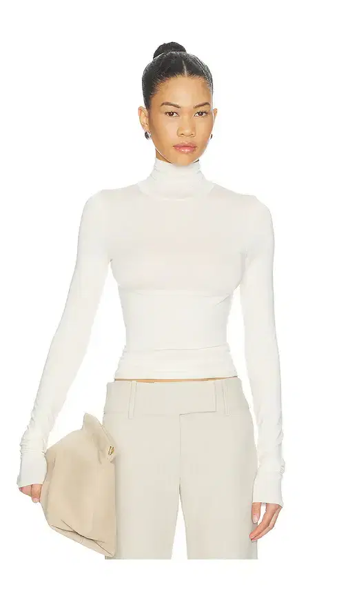 Eterne Fitted Turtleneck Top