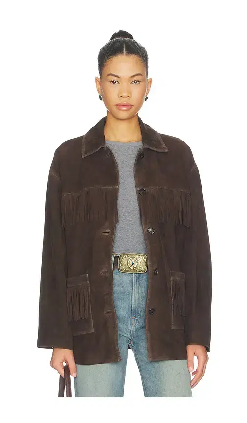 Foudre Fringes Suede Jacket