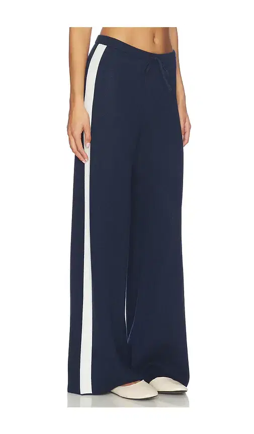 525 America Merritt Drawstring Striped Wide Leg Pant