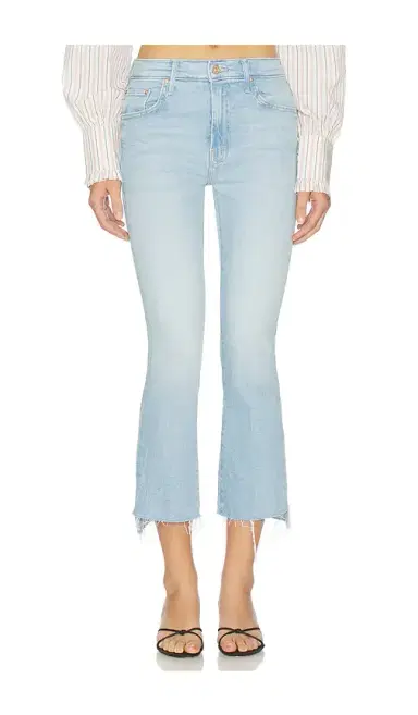 Mother The Insider Crop Step Fray Jeans | Thumbnail 1 Mother The Insider Crop Step Fray Jeans | Thumbnail 1