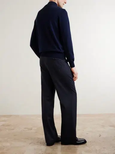 Canali Cotton Half-Zip Sweater - Men | Thumbnail 4 Canali Cotton Half-Zip Sweater - Men | Thumbnail 4