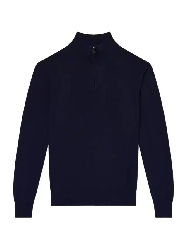 Cotton Half-Zip Sweater - Men