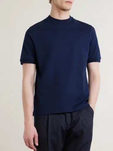 Canali Cotton-Jersey T-Shirt - Men | Thumbnail 3