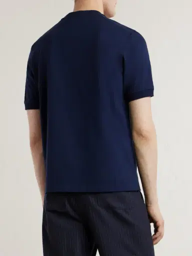 Canali Cotton-Jersey T-Shirt - Men | Thumbnail 4