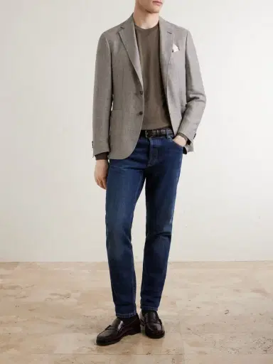 Canali Kei Linen and Wool-Blend Blazer - Men | Thumbnail 2