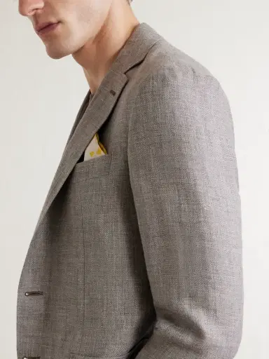 Canali Kei Linen and Wool-Blend Blazer - Men | Thumbnail 5