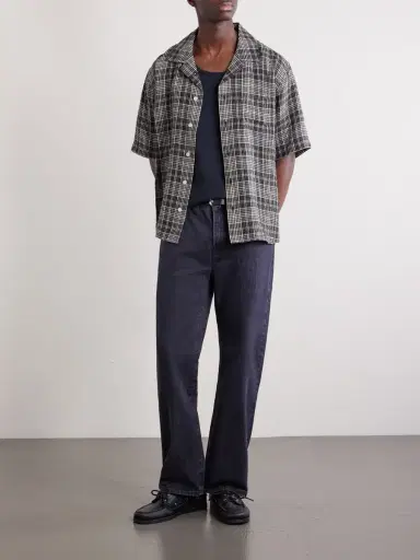 Corridor Camp-Collar Checked Seersucker Shirt - Men | Thumbnail 2
