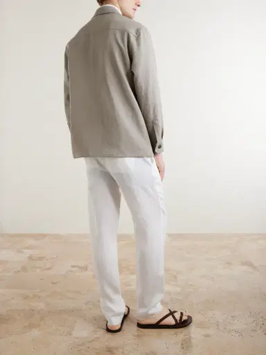 Canali Linen Overshirt - Men | Thumbnail 4