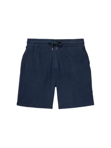 Frescobol Carioca Augusto Straight-Leg Cotton, Lyocell and Linen-Blend Terry Drawstring Shorts - Men | Thumbnail 1