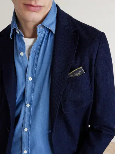 Canali Textured-Cotton Blazer - Men | Thumbnail 5