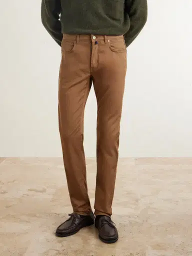 Slowear Slim-Fit Stretch Cotton-Blend Gabardine Trousers - Men | Thumbnail 3 Slowear Slim-Fit Stretch Cotton-Blend Gabardine Trousers - Men | Thumbnail 3
