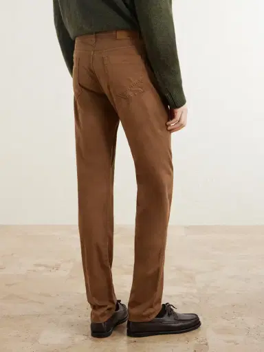 Slowear Slim-Fit Stretch Cotton-Blend Gabardine Trousers - Men | Thumbnail 4 Slowear Slim-Fit Stretch Cotton-Blend Gabardine Trousers - Men | Thumbnail 4