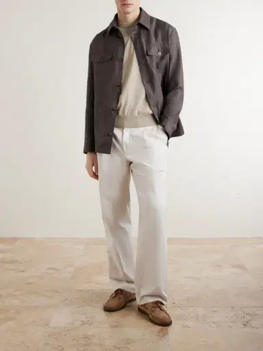 Canali Linen Overshirt - Men | Thumbnail 2