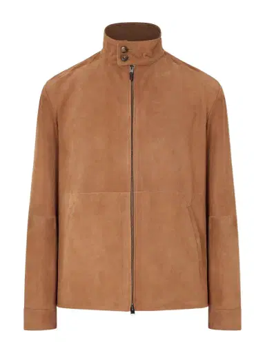 Canali Suede Harrington Jacket - Men | Thumbnail 1