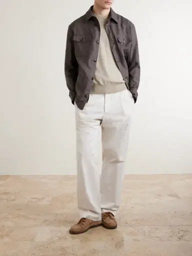 Canali Knitted Cotton T-Shirt - Men | Thumbnail 2
