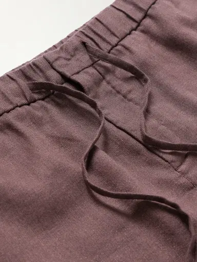 Frescobol Carioca Felipe Straight-Leg Linen and Cotton-Blend Drawstring Shorts - Men | Thumbnail 5