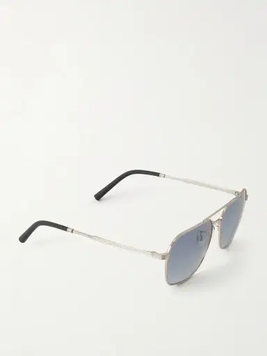 Oliver Peoples R-17 Aviator-Style Silver-Tone Sunglasses - Men | Thumbnail 4
