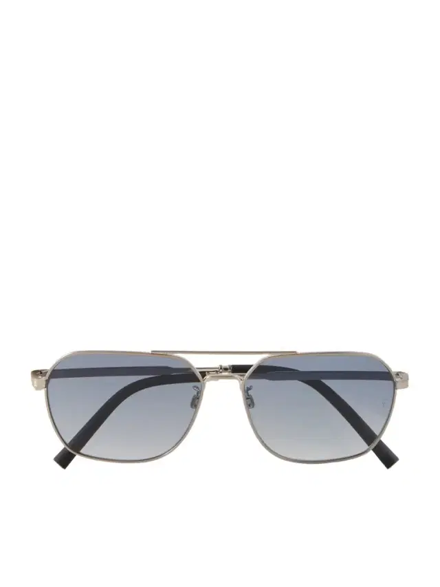 Oliver Peoples R-17 Aviator-Style Silver-Tone Sunglasses - Men