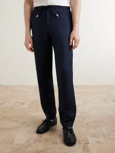 Canali Straight-Leg Linen Trousers - Men | Thumbnail 3 Canali Straight-Leg Linen Trousers - Men | Thumbnail 3