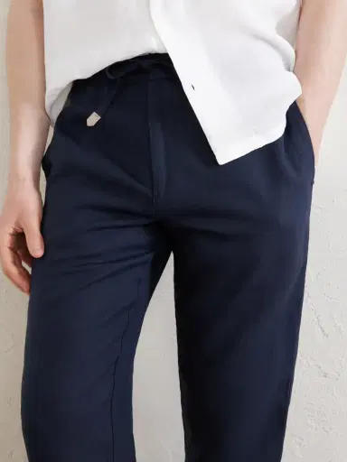 Canali Straight-Leg Linen Trousers - Men | Thumbnail 5 Canali Straight-Leg Linen Trousers - Men | Thumbnail 5