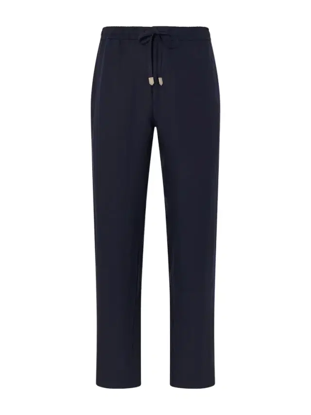 Straight-Leg Linen Trousers - Men