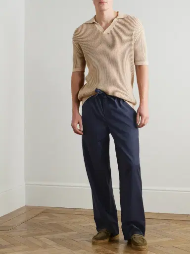 Frescobol Carioca Luan Straight-Leg Wool Drawstring Trousers - Men | Thumbnail 2 Frescobol Carioca Luan Straight-Leg Wool Drawstring Trousers - Men | Thumbnail 2