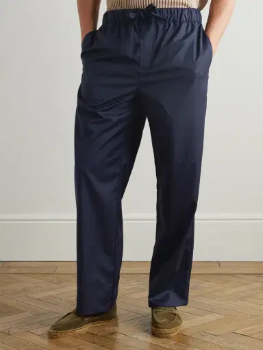 Frescobol Carioca Luan Straight-Leg Wool Drawstring Trousers - Men | Thumbnail 3 Frescobol Carioca Luan Straight-Leg Wool Drawstring Trousers - Men | Thumbnail 3